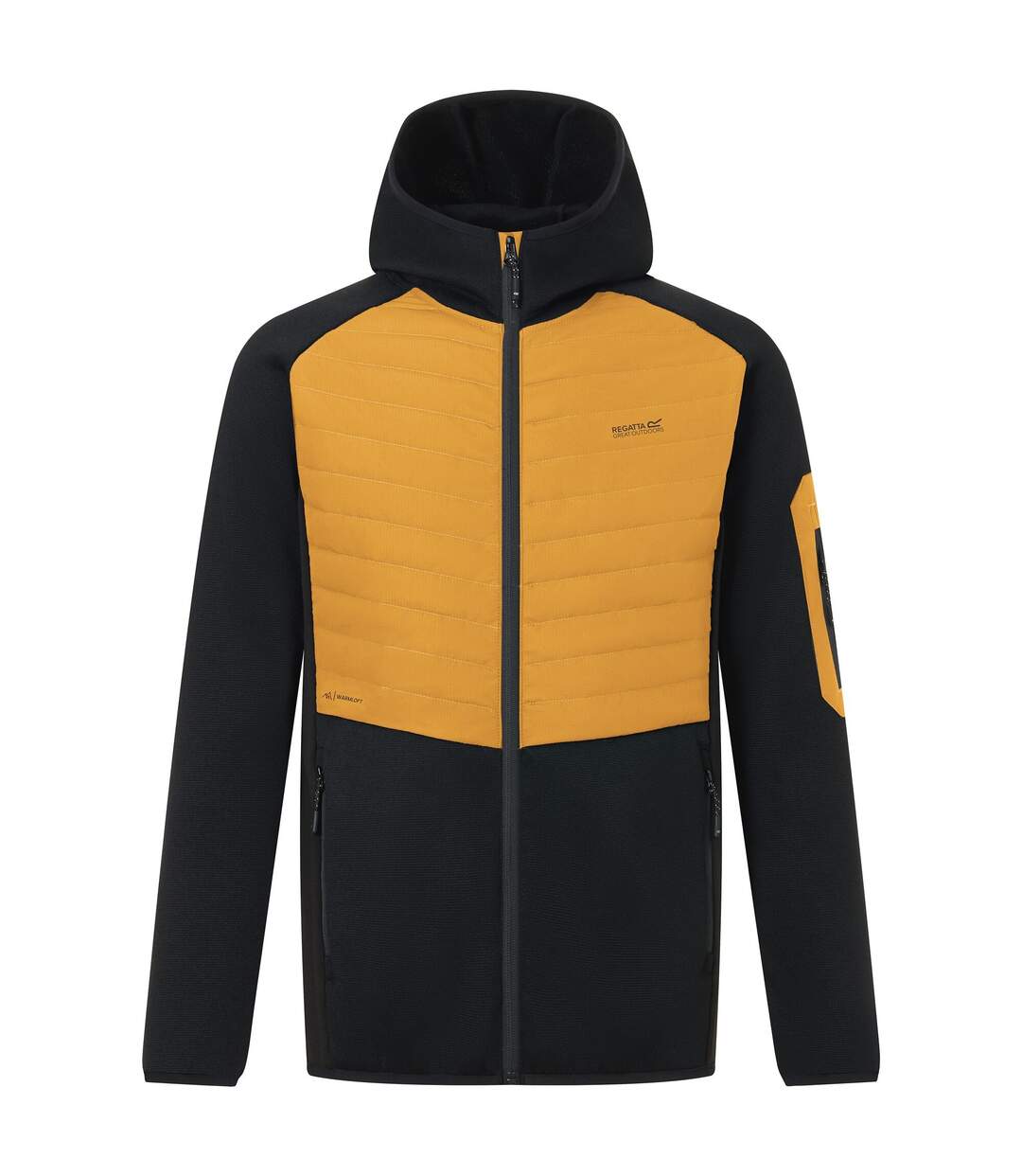 Veste Hybride Motif/style Blocs De Couleurs Newhill Homme Jaune Sombre Noir Regatta-2