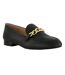 Womens/ladies Gaiia Chain Detail Loafers Black Dune London-1