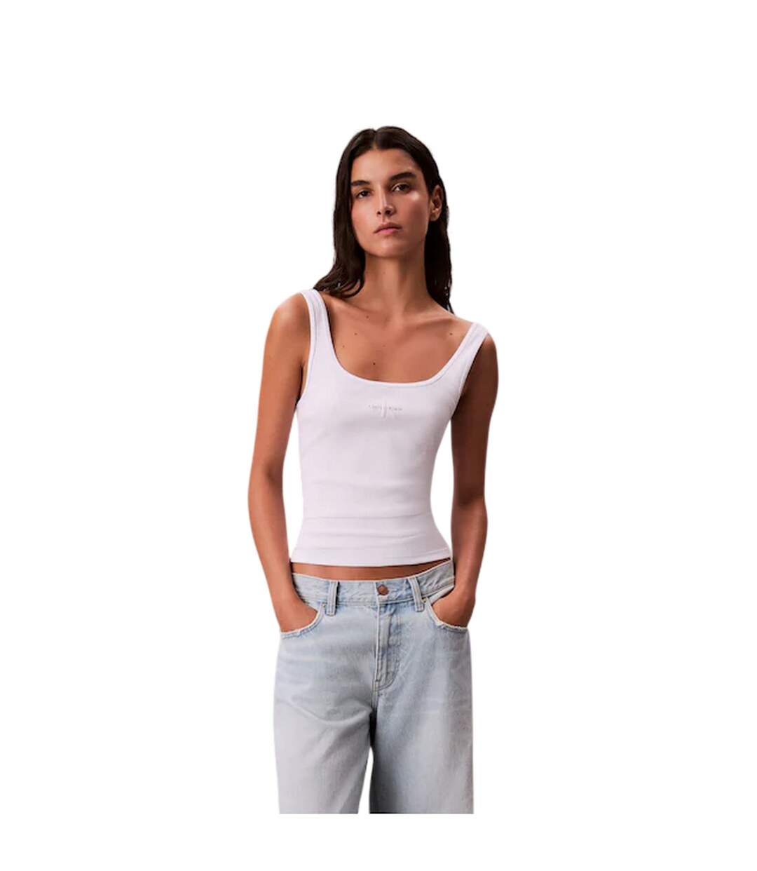 Débardeur Femme Blanc Calvin Klein-2