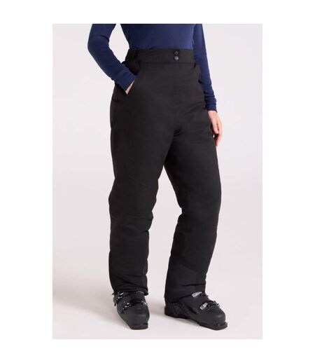 Womens/ladies Blizzard Ii Ski Trousers Jet Black Mountain Warehouse