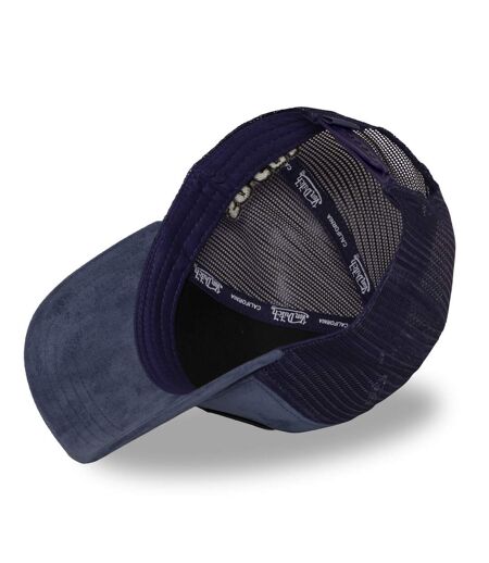 Casquette trucker en suédine avec filet et écusson fourrure Fur Vondutch