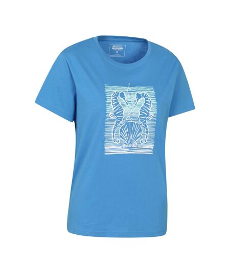 T-shirt Motif/style Hippocampe Femme Bleu Mountain Warehouse