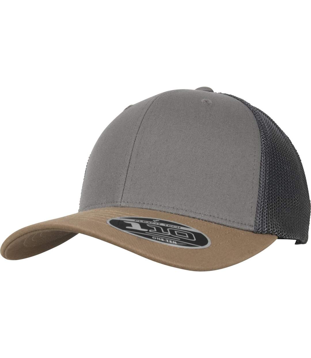 Yupoong - Casquette trucker FLEXFIT (Gris foncé / Noir / Marron) - UTRW7569-1