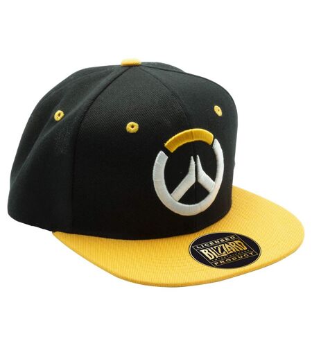 Casquette Ajustable Motif/style Logo Jaune Noir Overwatch