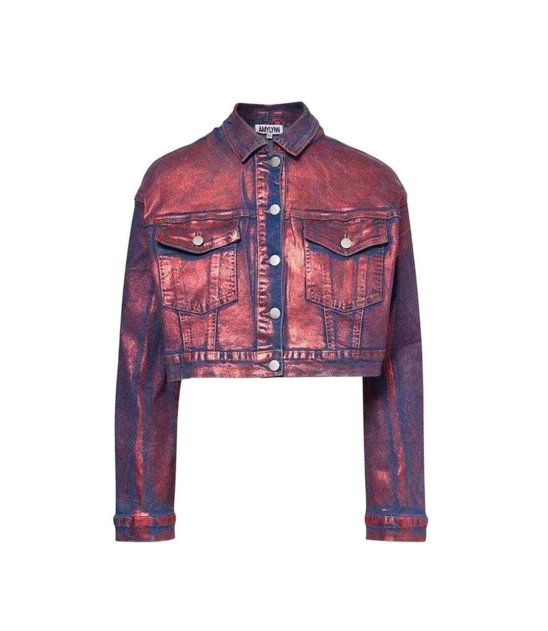 Veste En Jean Femme Rouge AmyLynn-2