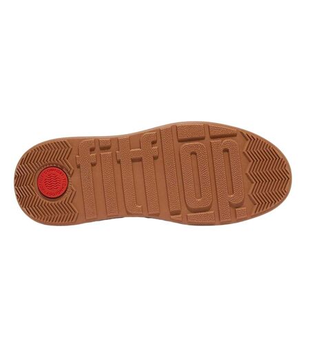 Womens/ladies Mode Suede Flatform Ankle Boots Tan FitFlop