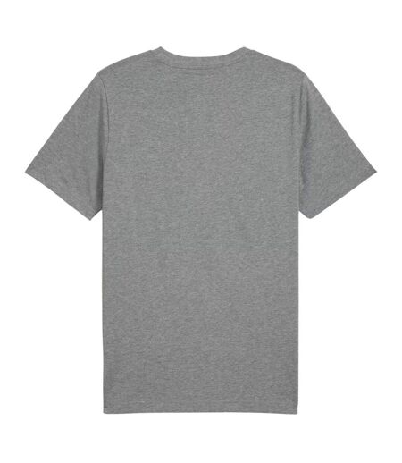 T-shirt Style Logo Ess No.1 Homme Gris Argenté Puma