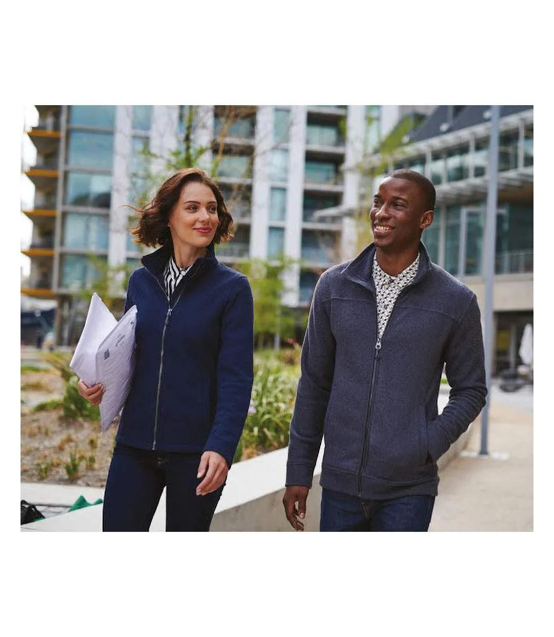 Mens Micro Zip Neck Fleece Top 170 Gsm Bleu Marine Regatta-3