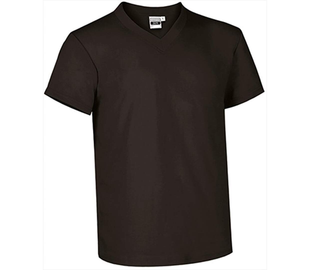 T-shirt manches courtes - Col V - Homme - réf SUN - noir-1
