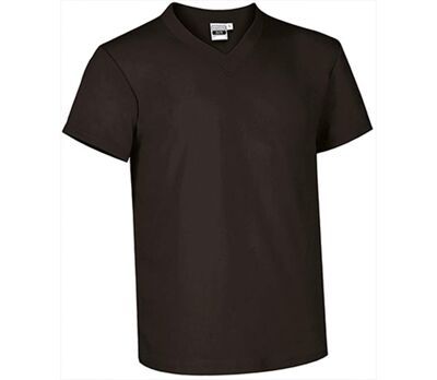 T-shirt manches courtes - Col V - Homme - réf SUN - noir