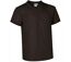 T-shirt manches courtes - Col V - Homme - réf SUN - noir-1