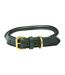 Weatherbeeta Rolled Leather Dog Collar (XXL) (Black) - UTWB1256