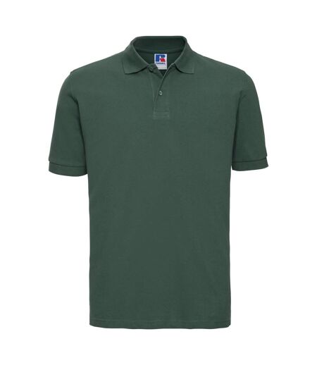 Polo À Manches Courtes Hommes Vert Bouteille Russell