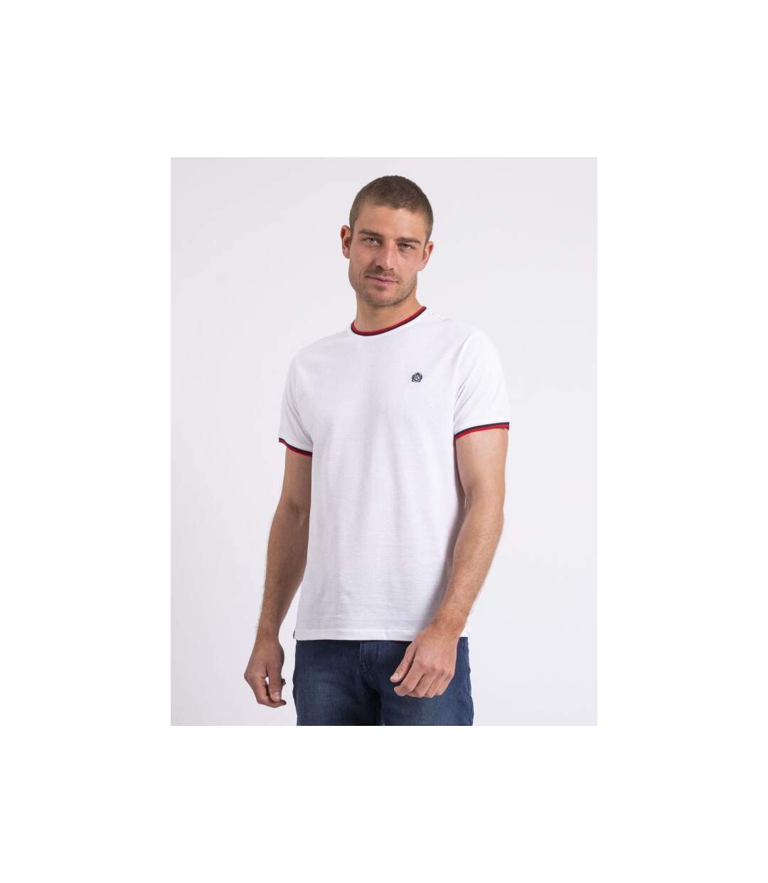 T-shirt col rond pur coton NILOTIN-1