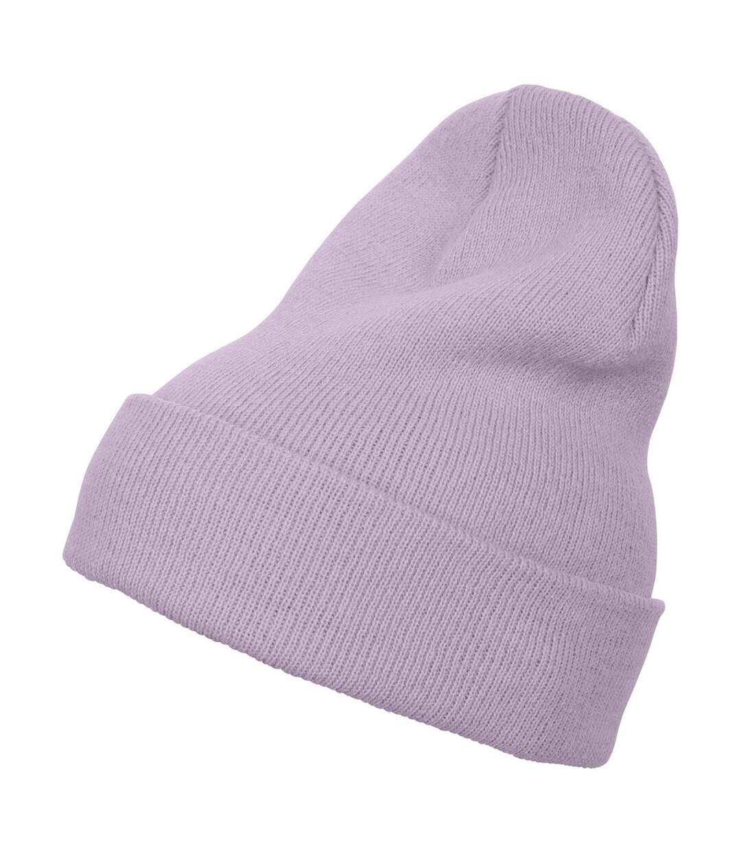 Bonnet épais long adulte unisexe lilas Yupoong-1