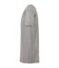 T-shirt Motif/style Long Femme Gris Chiné Build Your Brand-4