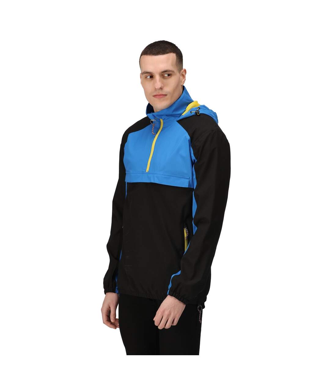 Veste softshell anorak homme noir / bleu foncé Regatta-3