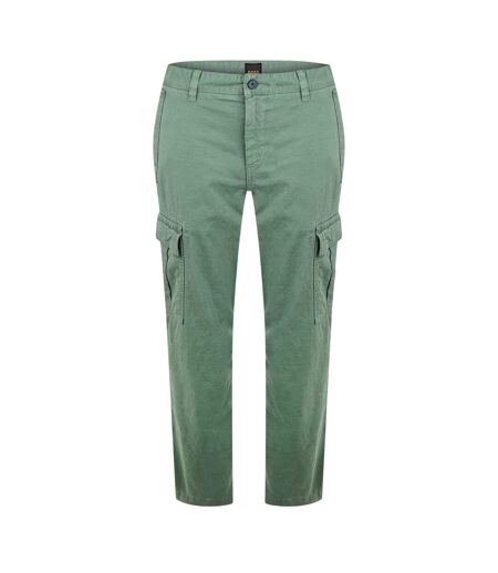Mens Tailored Cargo Trousers Green Boss