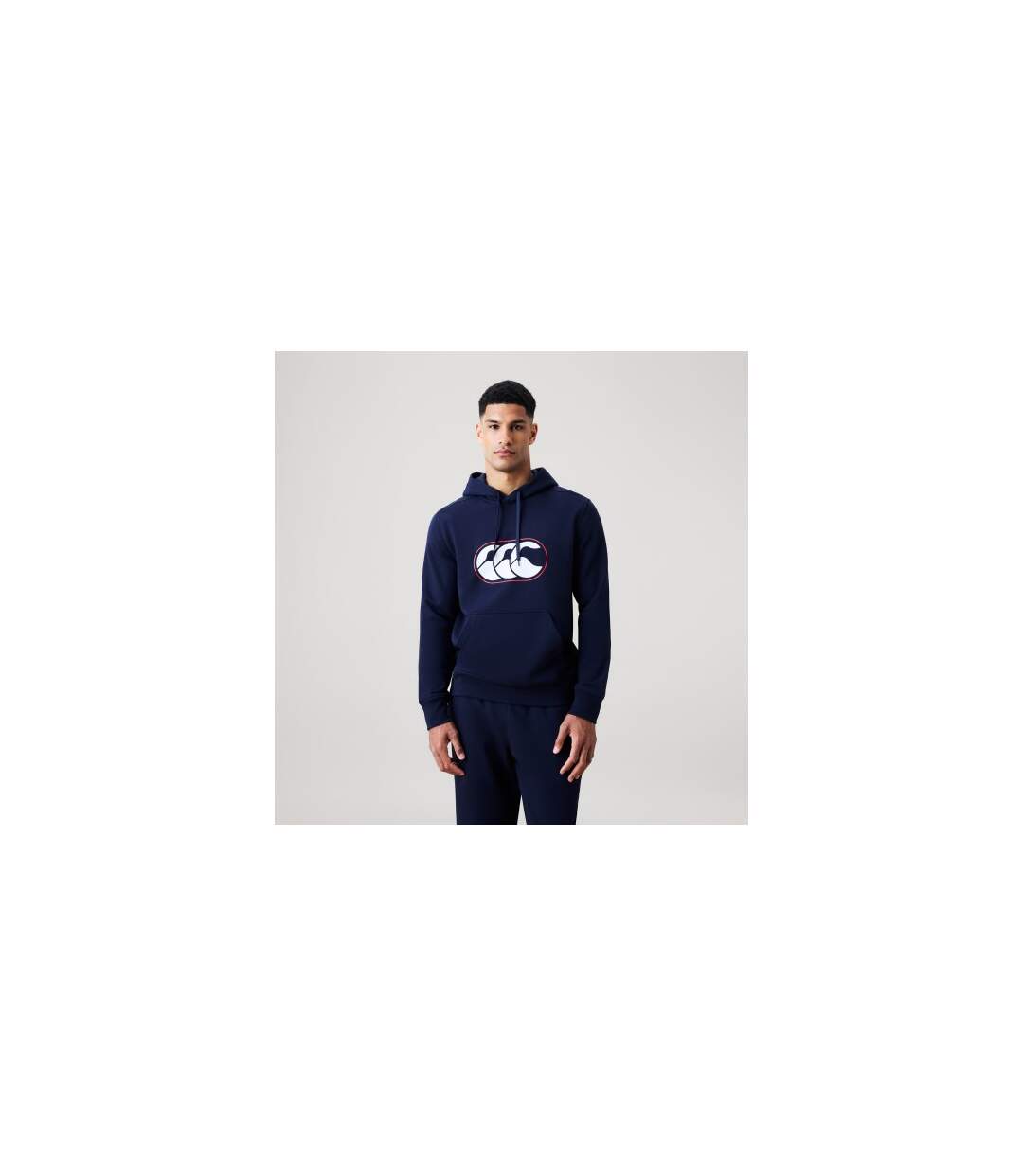 Sweat À Capuche Motif/style Logo Rakaia 2.0 Homme Bleu Marine Canterbury-1
