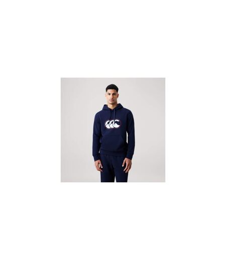 Sweat À Capuche Motif/style Logo Rakaia 2.0 Homme Bleu Marine Canterbury