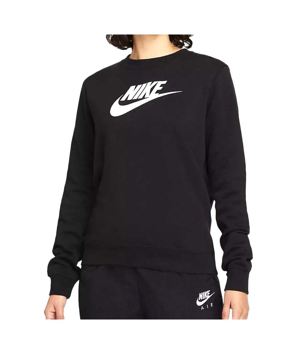 Sweat Noir Femme Nike Nsw Club - M-1