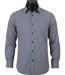 CHALLENGER CH4003 — Chemise à carreaux manches longues marine et blanc : élégance en pur coton et coupe confort-3