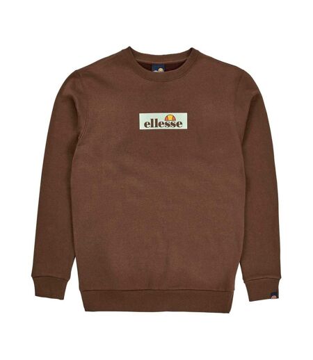 Mens Tablido Crew Neck Sweatshirt Brown Ellesse