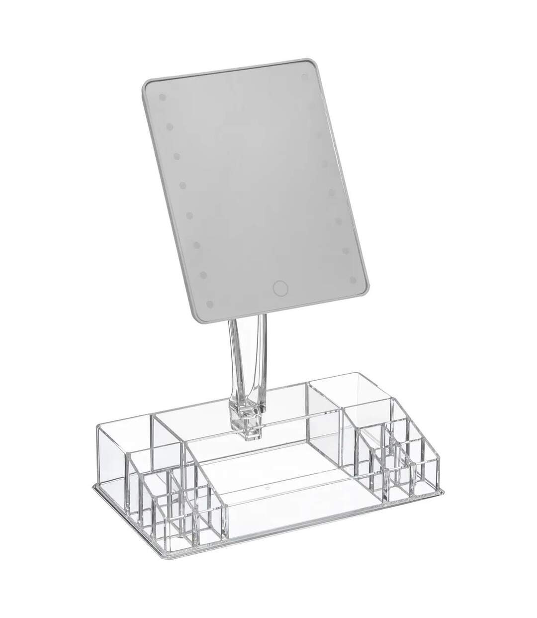 Organiseur Avec Miroir LED Selena 38cm Transparent-1