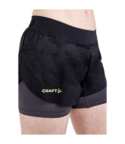 Craft Womens/Ladies CTM Distance 2 in 1 Shorts (Black/Granite) - UTUB897