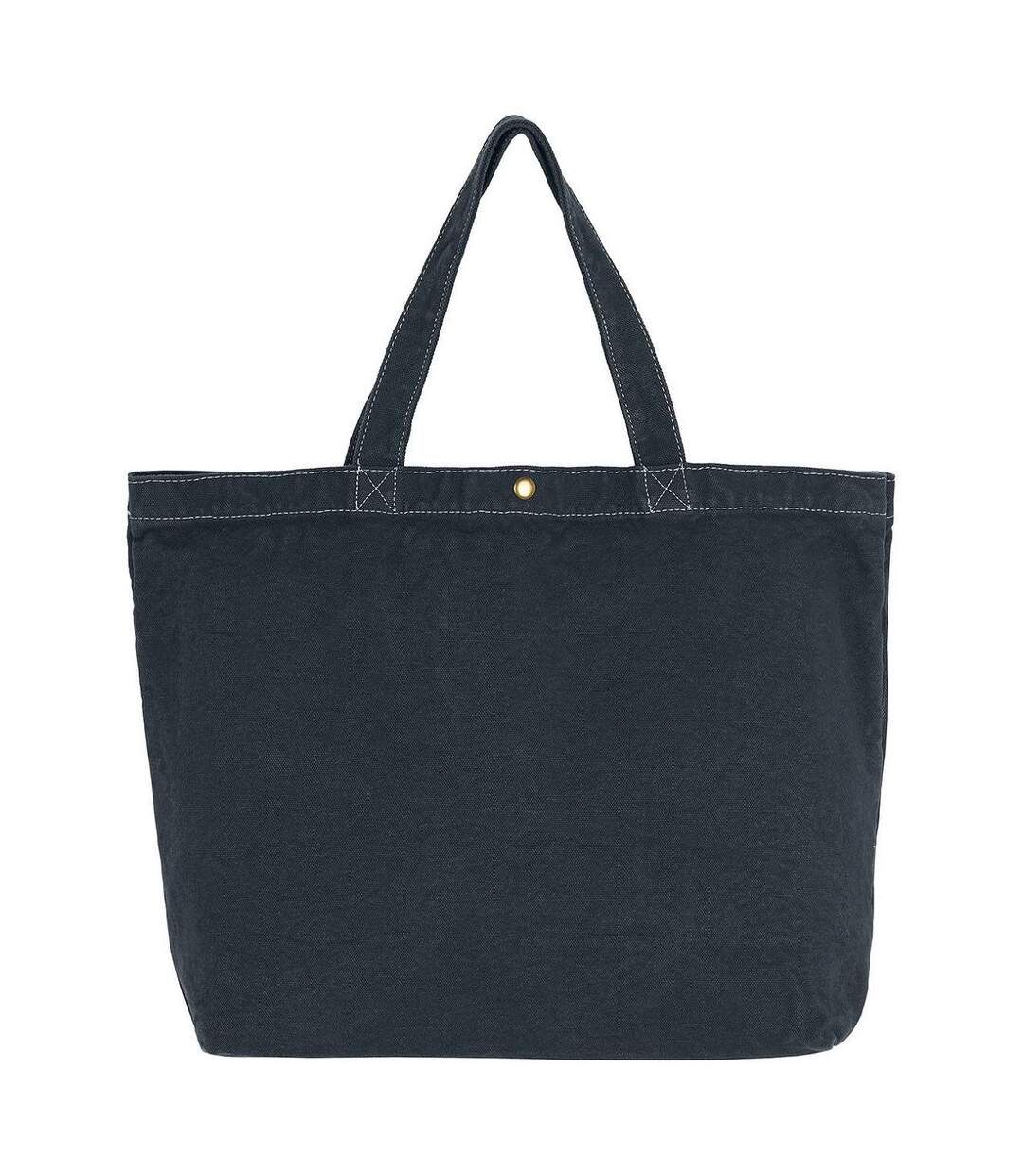 Grand sac cabas en toile - CA-4631 LCS - noir poivre-1