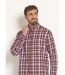 Chemise flanelle détails velours, chic-4