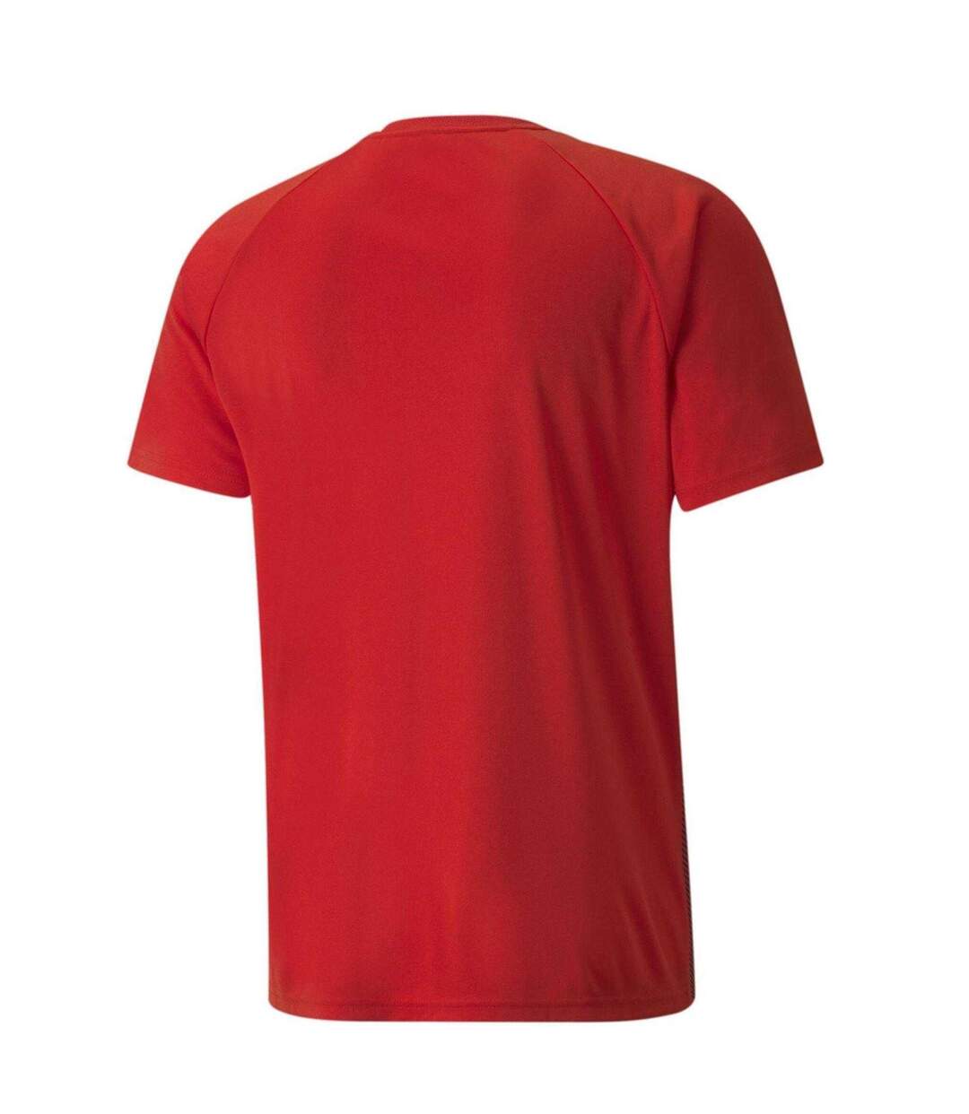 T-shirt Motif/style À Rayures Team Liga Homme Rouge Noir Blanc Puma-2