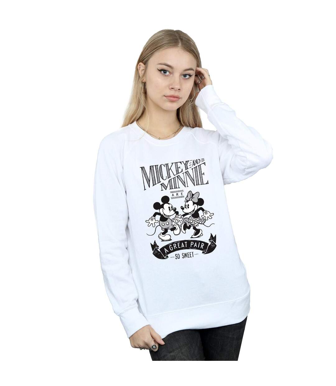 Disney Pantalon de survêtement Mickey And Minnie Mouse Great Pair Womens/Ladies (Blanc) - UTBI26979-2