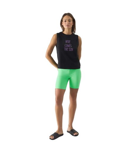 Short Motif/style Uni Femme Vert 4F
