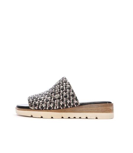 Claquettes noir/argent femme xti 143881