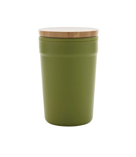 Bamboo recycled 300ml travel mug one size green XD Collection