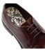 Derbies hadley waxy homme marron foncé Base London