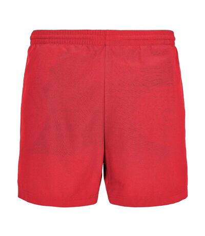 Mens basic swim shorts city red New Morning Studios