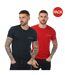 T-shirts homme bleu marine / rouge Emporio Armani-1