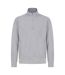 Henbury Unisex Adult Sustainable Quarter Zip Sweatshirt (Heather Grey) - UTPC5254