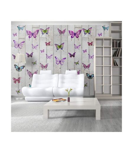 Papier Peint Butterflies & Concrete 50x1000cm