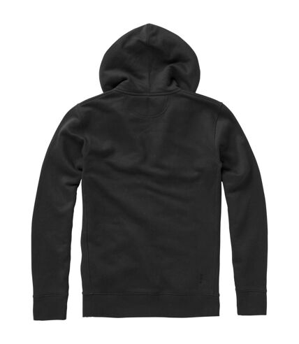 Elevate Mens Arora Hooded Full Zip Sweater (Solid Black)