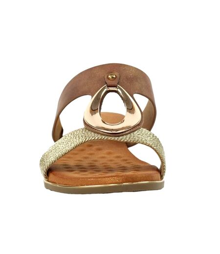 Sandales porto femme marron Lunar