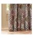 Ophelia jacquard floral pencil pleat curtains 168cm x 229cm rednut Wylder