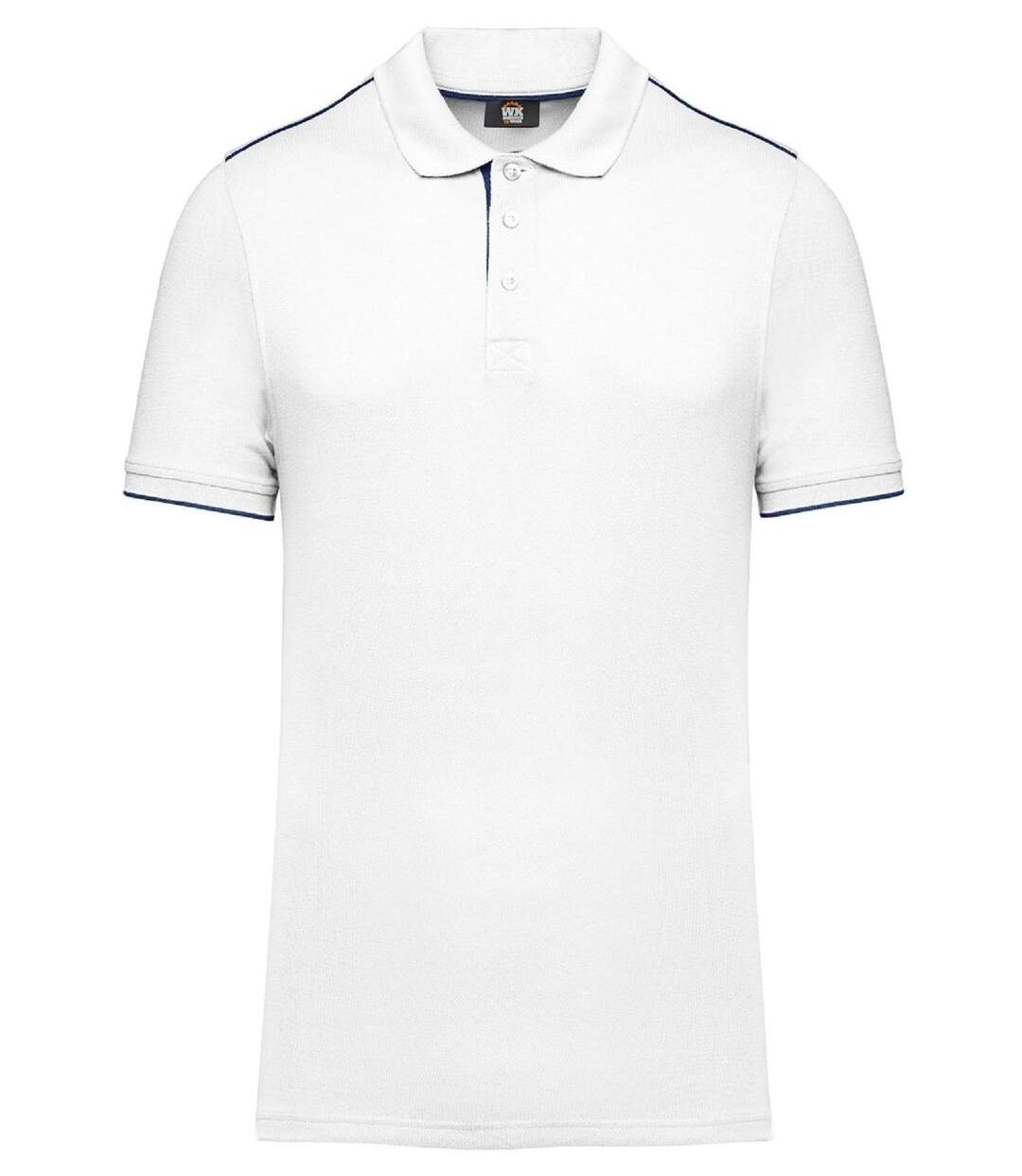 Polo professionnel DayToDay pour homme - WK270 - blanc et marine