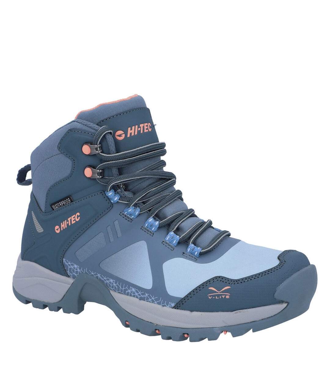 Bottes psych v-lite femme turquoise vif / bleu / rose Hi-Tec-1