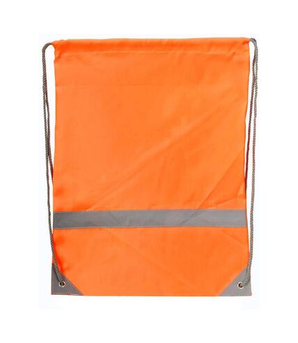 Shugon Stafford Drawstring Hi-Vis Tote Bag (13 Liters) (Hi Vis Orange) (One Size) - UTBC3270