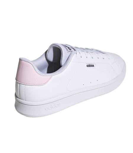 Womens/ladies Urban Court Shoes White Pink Adidas