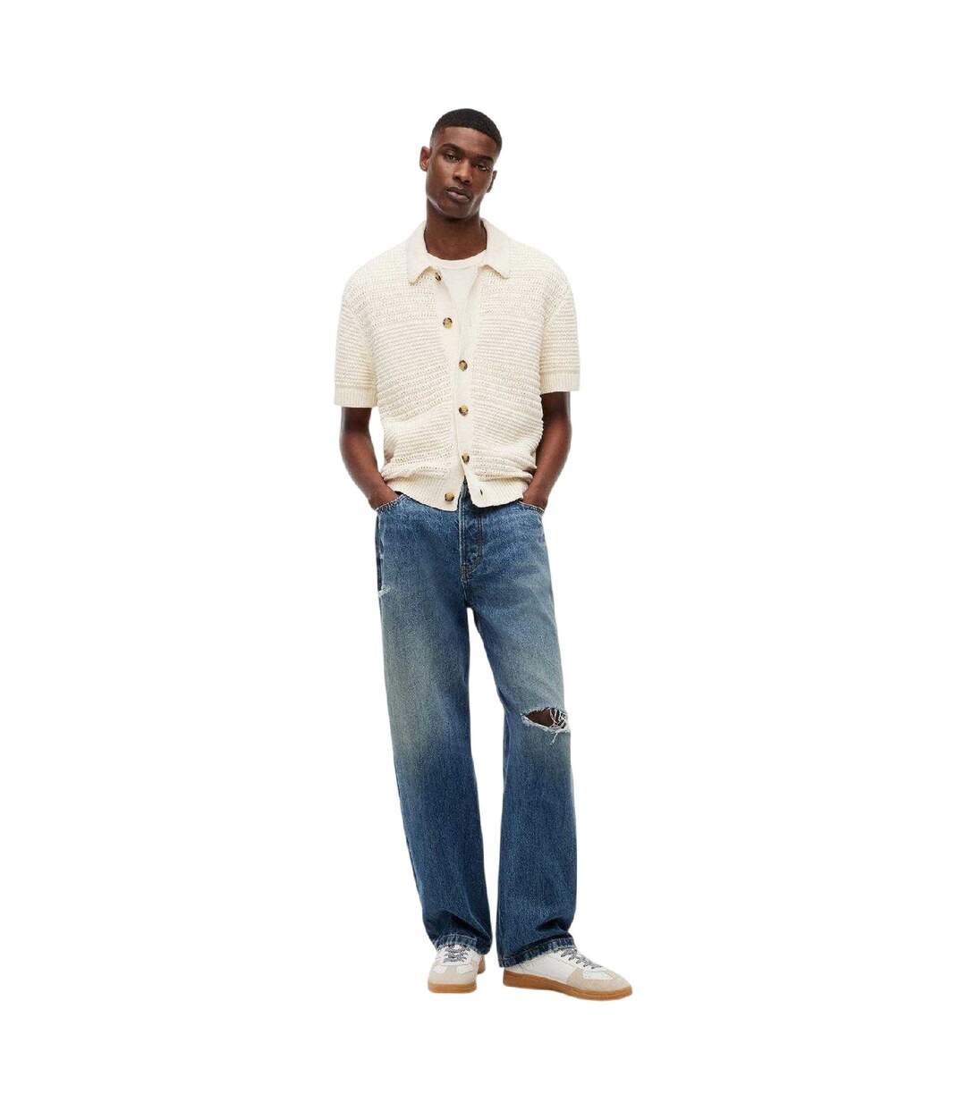 Mens Short-sleeved Shirt Calico Tommy Jeans-4