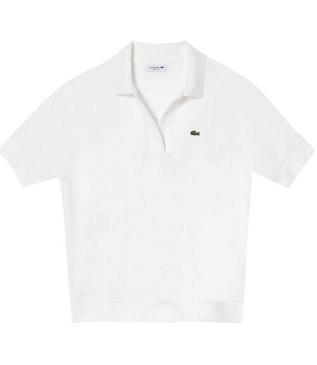 Polo Motif/style Logo Femme Blanc Lacoste